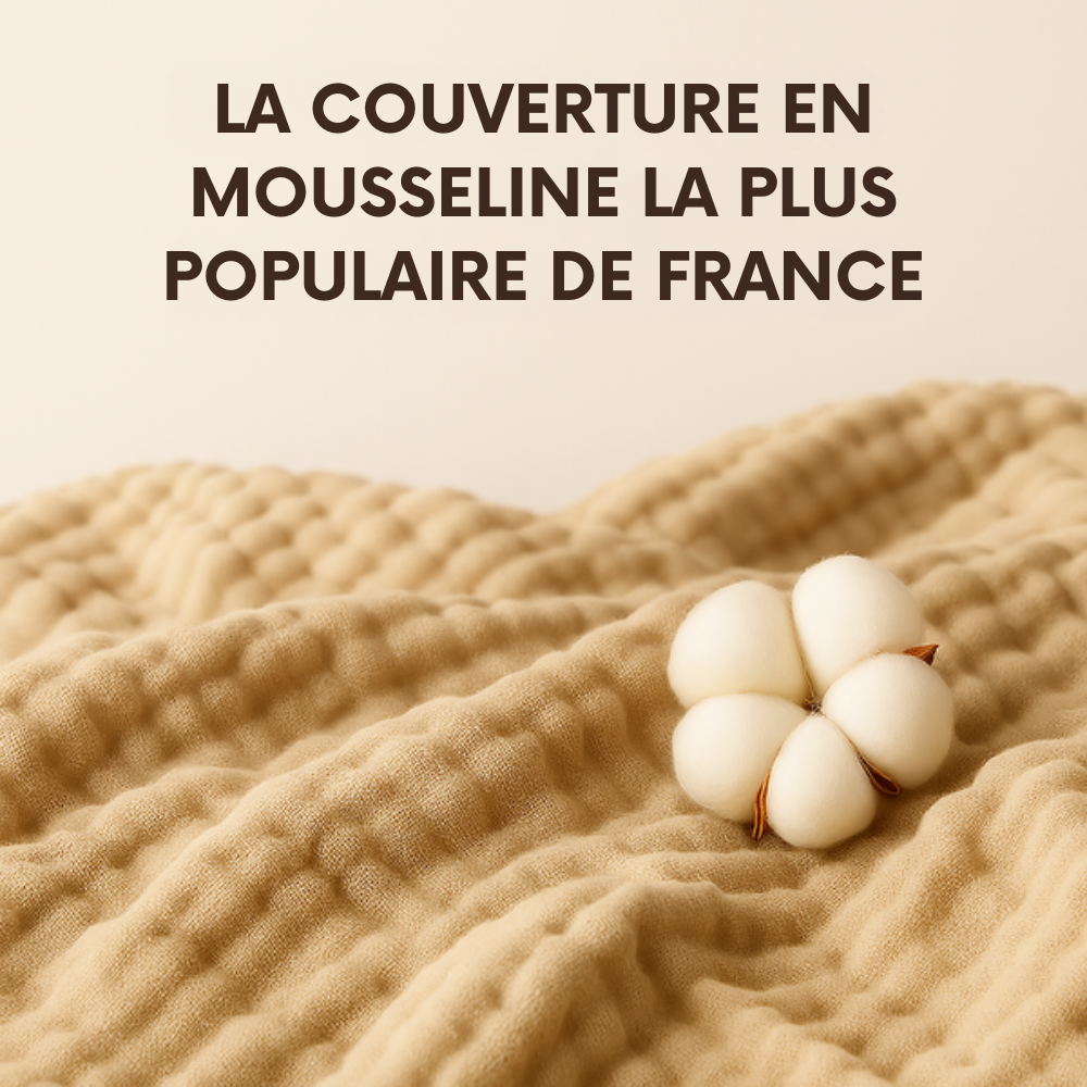 Couverture Douce en Mousseline