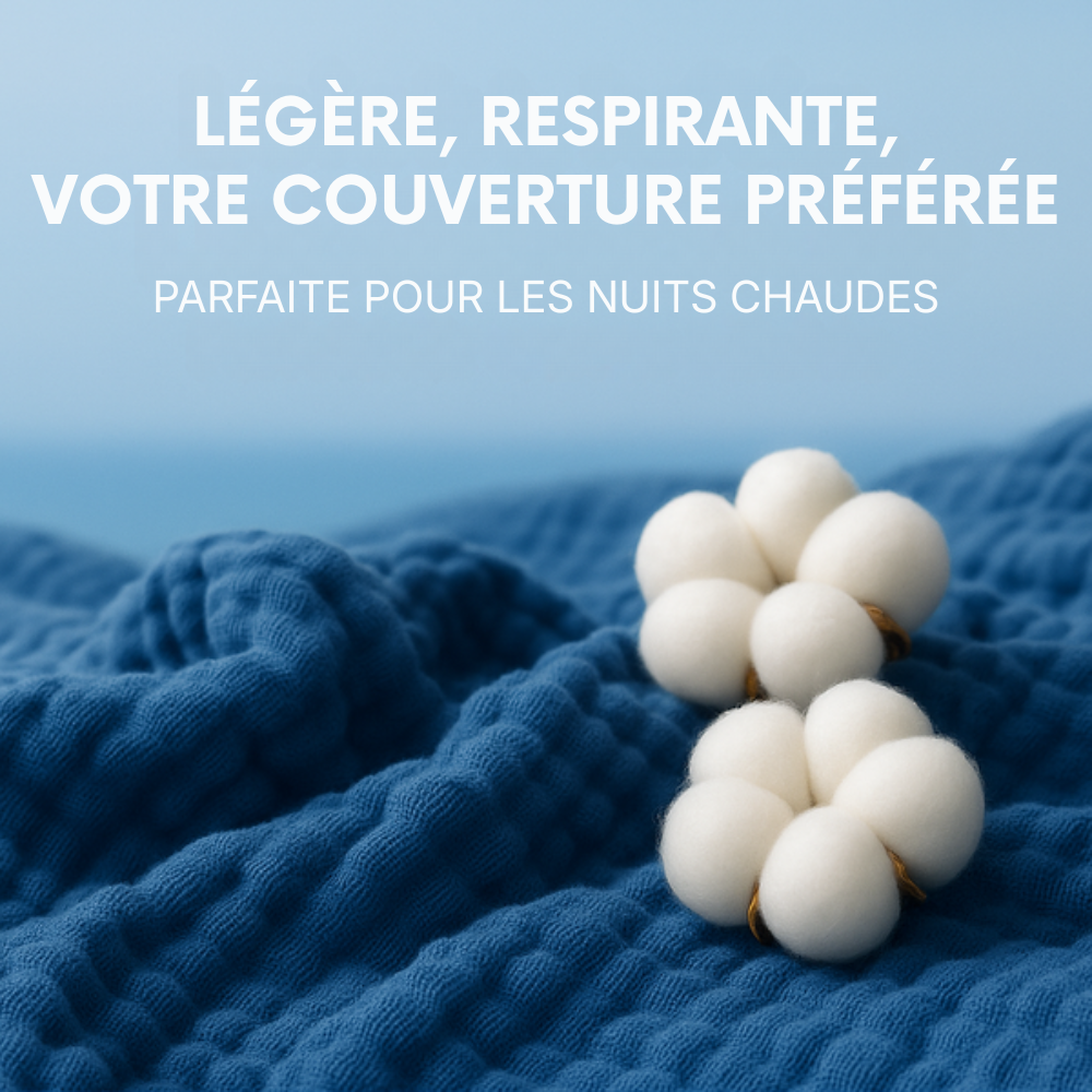 Couverture Douce en Mousseline
